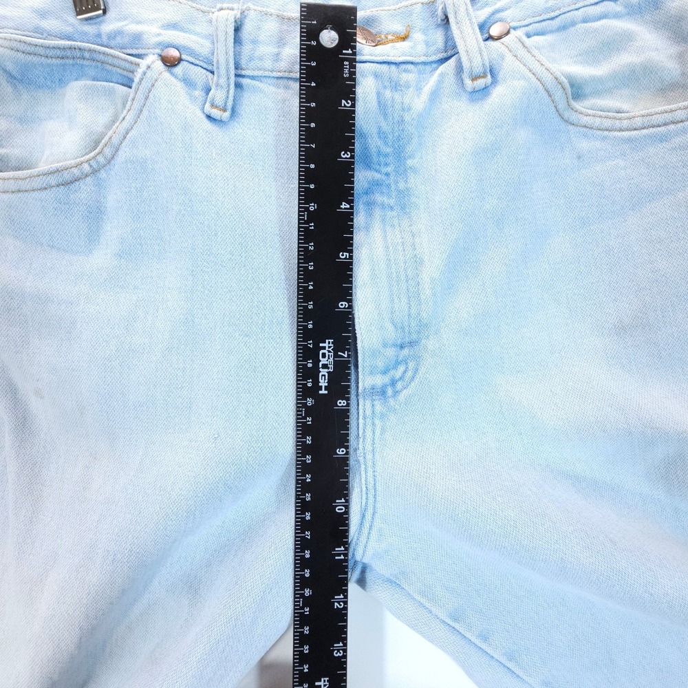 Vintage Wrangler Jeans Mens 33X32 Light Wash Straight Leg Denim Streetwear - Picture 12 of 16